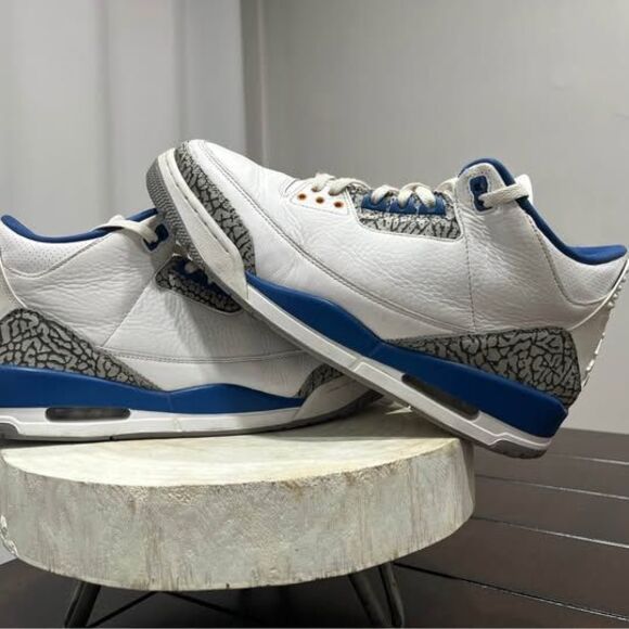 Nike Air Jordan 3 Retro Wizards True Blue White CT8532-148 Men\'s Size 12 main image 7